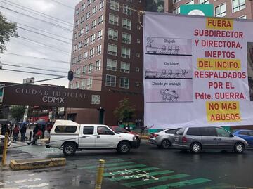 Protestan trabajadores del Incifo; acusan falta de equipo