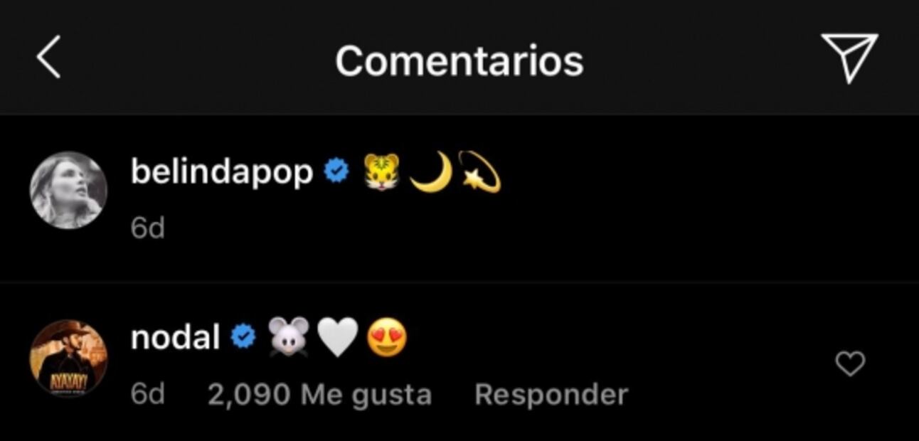 Christian Nodal destapa romance con Belinda