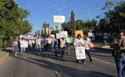 Marchan en Aguascalientes para exigir justicia por Ángela Muñoz, quinceañera hallada muerta en Querétaro