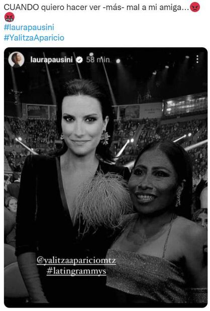 Critican a Laura Pausini por editar foto con Yalitza Aparicio