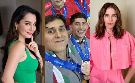 Martha Higareda y Karla Souza pagan gastos a los clavadistas Diego Balleza y Randal Willars