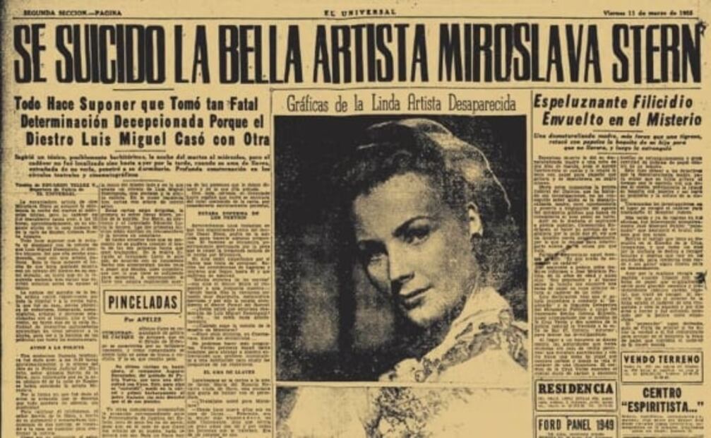 La versión que señaló a Cantinflas como el culpable del suicidio de Miroslava Stern