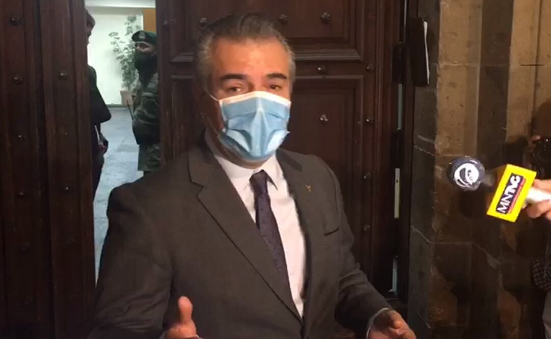 Francisco Cervantes, presidente de la Concamin, a su llegada a Palacio Nacional / Captura de video 