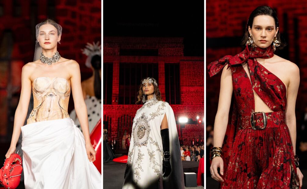 El desfile integró propuestas de diseñadores  mexicanos dentro de la narrativa de “El diablo viste a la moda 2”. Foto: Hugo Salvador / El Universal
