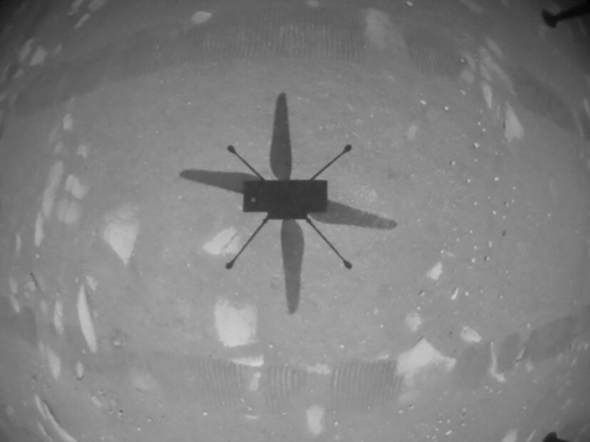 Helicóptero de la NASA logra histórico primer vuelo en Marte