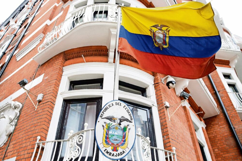 El fundador de Wikileaks, Julian Assange, se encuentra asilado en la embajada de Ecuador en Reino Unido desde el 19 de junio de 2012 (ALASTAIR GRANT. AP)