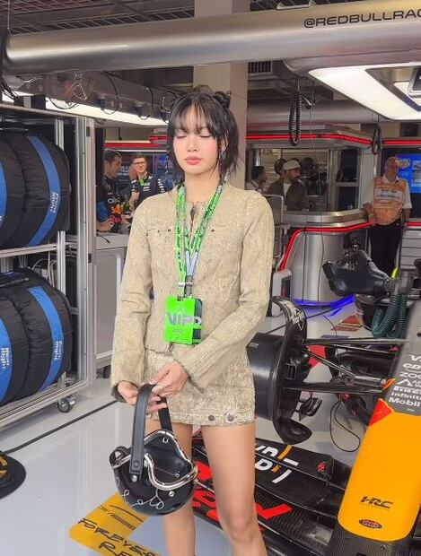 Lisa en el Gran Premio de Miami - Foto: @redbullracing en Instagram