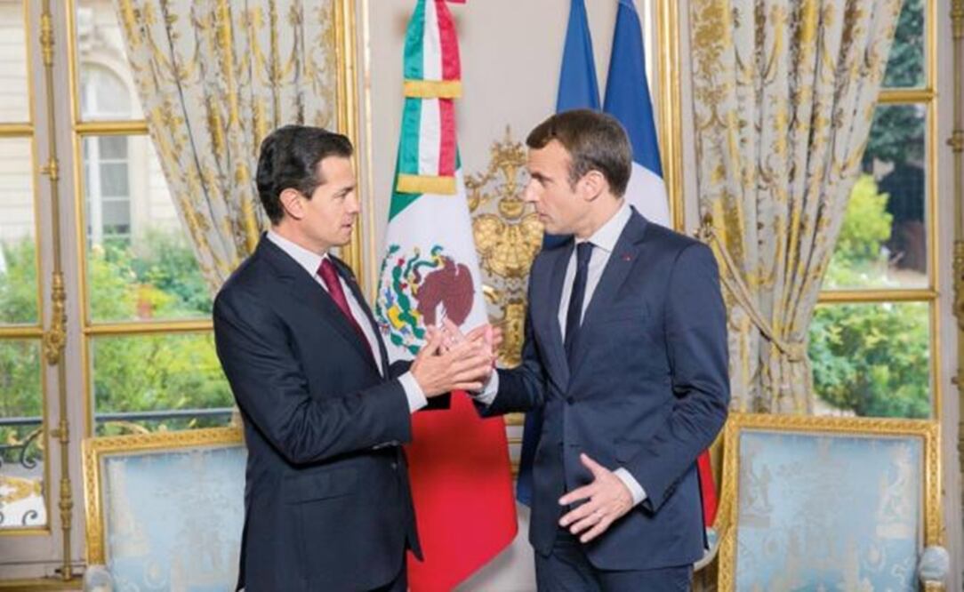 Mexican President Enrique Peña Nieto (left) & French President Emmanuel Macron (right) - File photo/EL UNIVERSAL