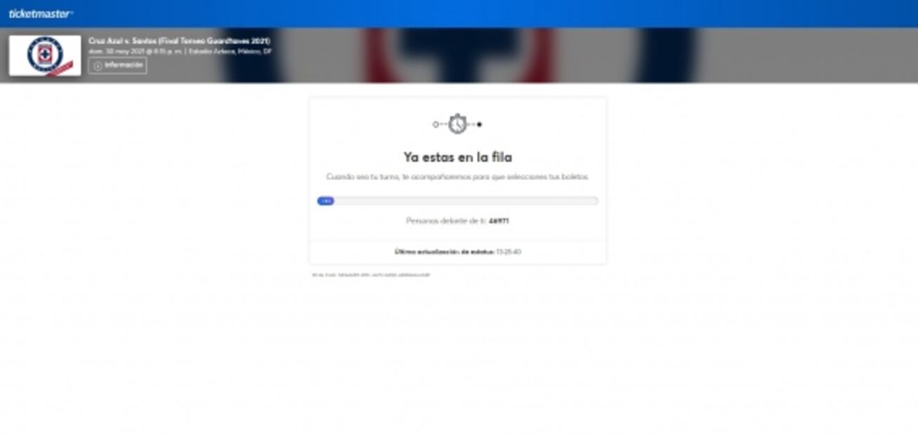 Caos por boletos de la final Cruz Azul vs Santos; se agotan en pocos segundos