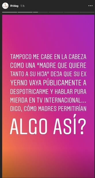 Me tiene dolida ver a mi mamá paseando con mi ex: Frida Sofía 