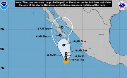 Se forma tormenta tropical “Norma” frente a costa occidental de México