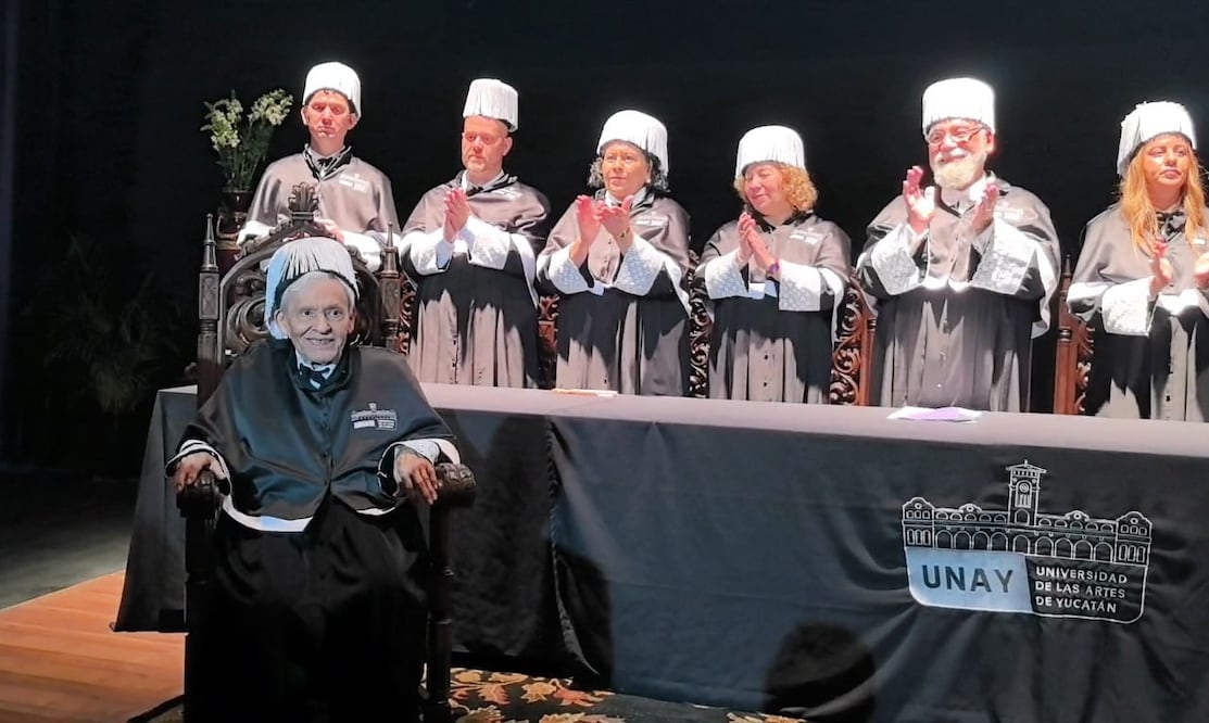 La Orquesta Sinfónica de Yucatán rinde homenaje a Tomás Marín Medina en una emotiva ceremonia que reconoce su legado en la música y la docencia./ Cortesía Lázaro Azar