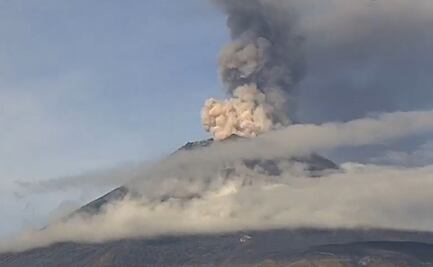Popocatépetl registra explosión y acumula 128 exhalaciones en 24 horas