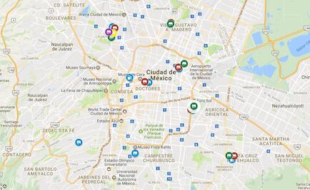 Mapa. Detenidos en cada delegación de CDMX 