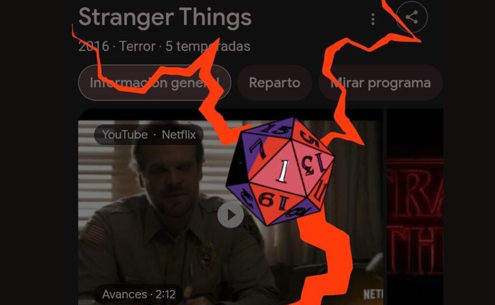 La animación de Stranger Things en Google celebra a la quinta temporada. Foto: Captura de pantalla