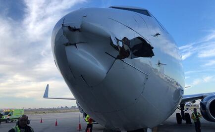 Aeroméxico investiga daños a punta de avión que aterrizó en Tijuana