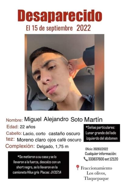 Universidad de Guadalajara exige aparición con vida de Miguel Alejandro, estudiante desaparecido en Tlaquepaque