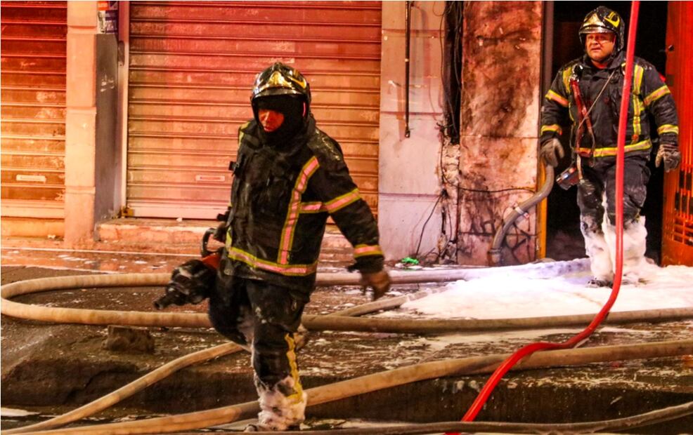 Incendio en Arcos de Belén. Foto: Axel Sánchez/EL UNIVERSAL