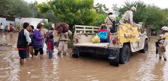 Aplica Sedena Plan DN-III-E por lluvias en Sonora