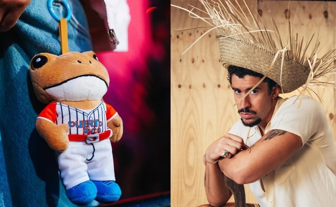 El Sapo Concho combina la cultura puertorriqueña y un diseño exclusivo, convirtiéndose en un artículo de colección. Fotos: X @SapoConchito / Instagram @badbunnypr