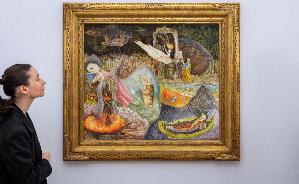 "Las distracciones de Dagoberto" de Leonora Carrington. Foto: Sotheby’s 