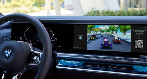 Podrás jugar videojuegos en tu BMW mientras recargas las baterías