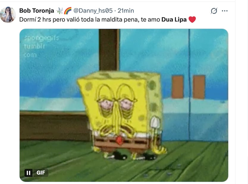 Los mejores memes del concierto de Dua Lipa en CDMX. Foto: Captura de pantalla