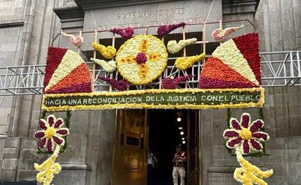 Iztapalapa diseña portada floral para recibir a la nueva Corte; plasma mensaje de unidad con el pueblo, asegura alcaldesa