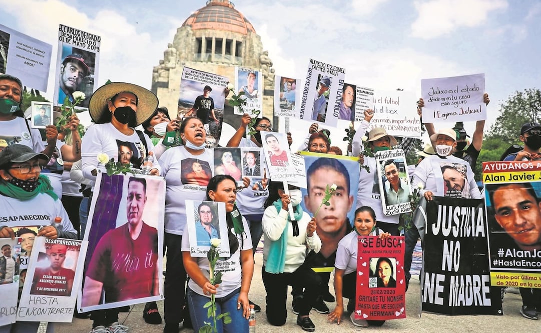 Marcha de cientos de madres de personas desaparecidas en el marco del Día de las Madres, en 2021, en la Ciudad de México. Foto: Archivo / EL UNIVERSAL
