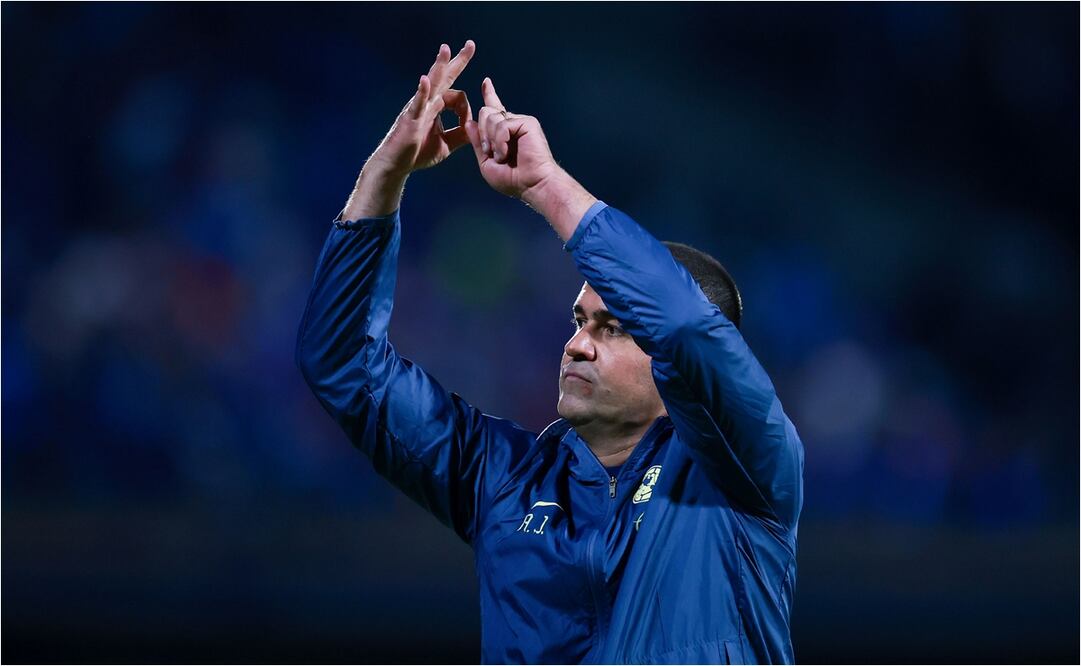 André Jardine restregó a la afición de Cruz Azul el tricampeonato del América. FOTO: IMAGO7