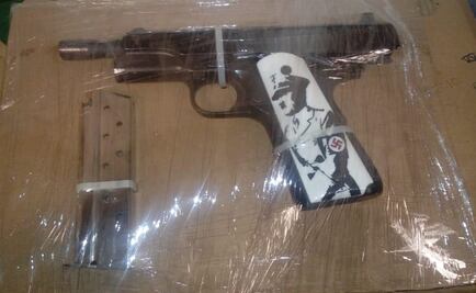 Detienen a hombre que portaba pistola con imagen de Hitler en Sinaloa