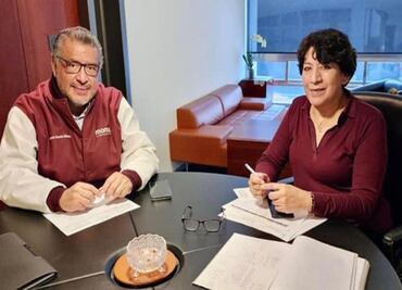 "Vamos a la #BatallaMaestra": Horacio Duarte presume foto con Delfina Gómez