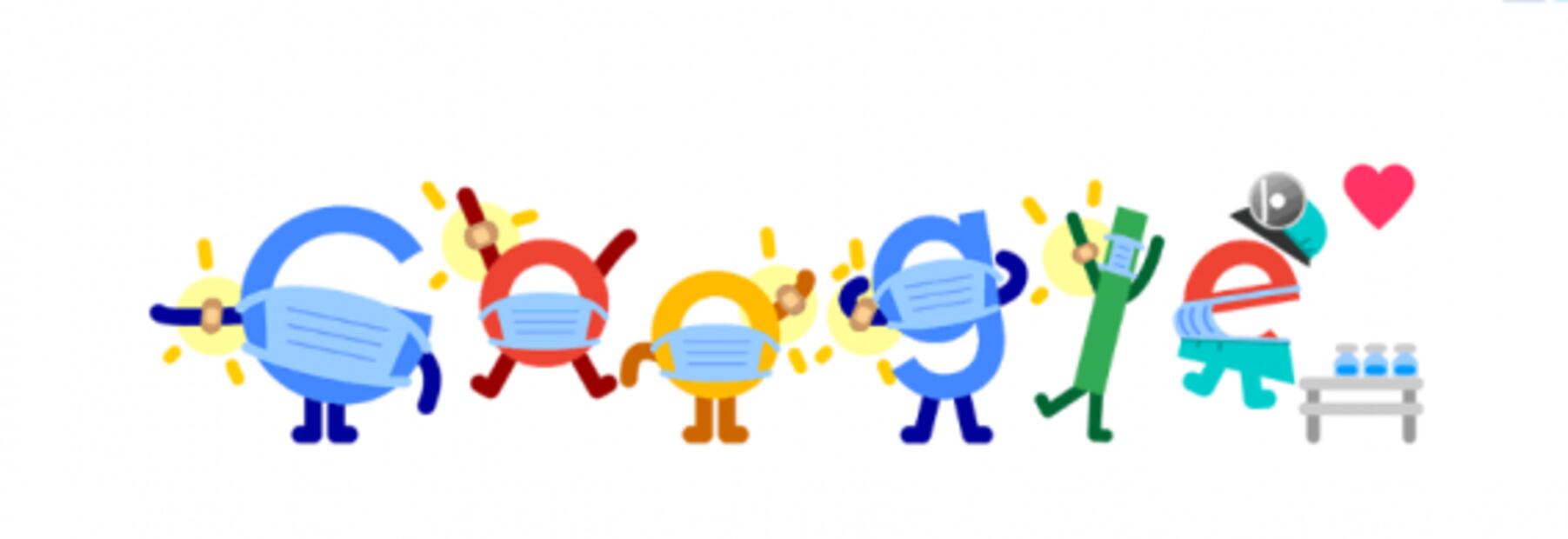 Con doodle Google te recuerda la importancia del cubrebocas