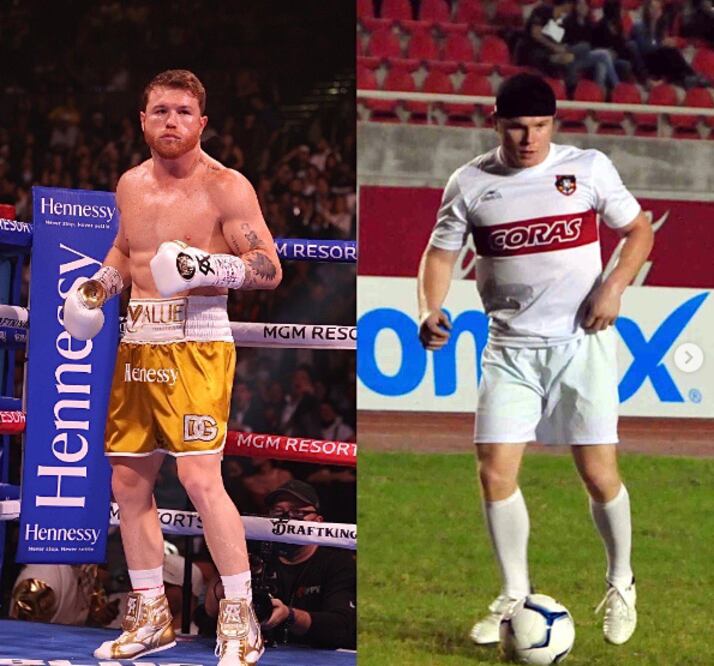Canelo Álvarez jugó un partido de futbol con Coras FC / Foto: Especiales