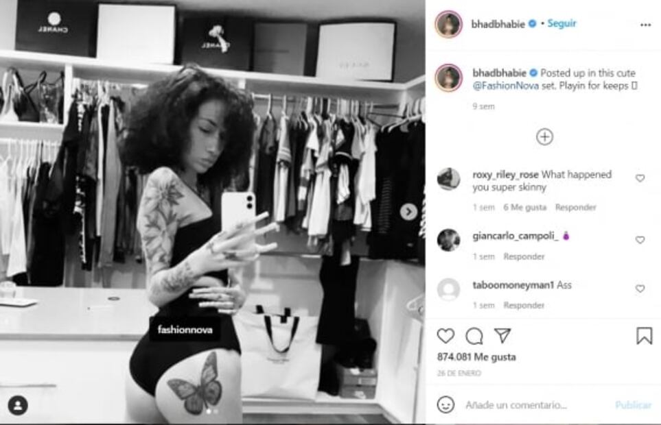 Con 18 años de edad y en 6 horas, la rapera Bhad Bhabie gana 1 mdd en OnlyFans