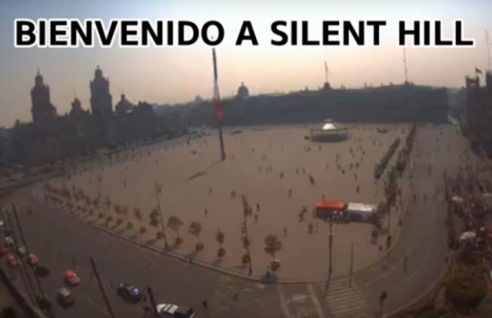 Con dragones y bruma, así representan capitalinos la contaminación en memes