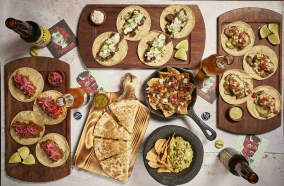 Tacos y guacamole para llevar