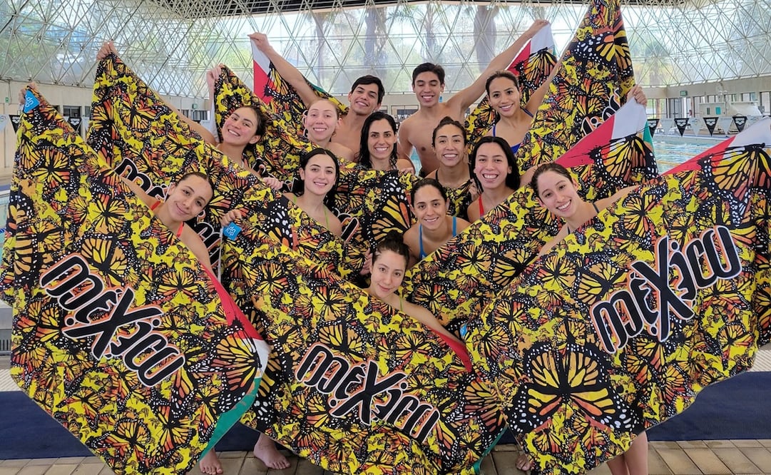 Toallas especiales de la Selección Mexicana de natación artística