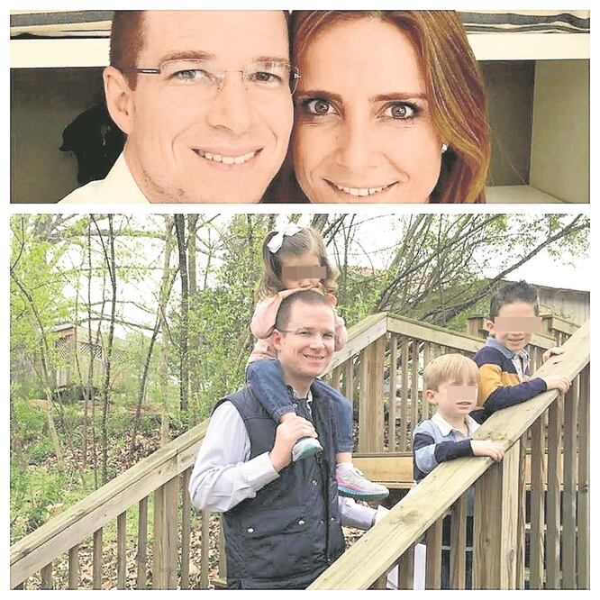 El presidente nacional del PAN, Ricardo Anaya Cortés, con su familia en Atlanta, Georgia, Estados Unidos (ESPECIAL)