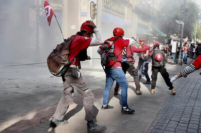 Actos vandálicos desplazan Cinturón de Paz en marcha por 2 de Octubre