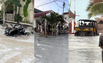 VIDEO: Tiktoker exhibe cómo quedó Holbox ante paso del frente frío 32 que provocó inundaciones