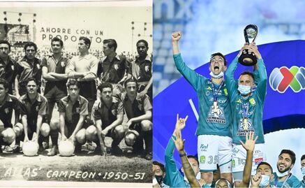 ¿Cuándo fue la última vez que Atlas y León fueron campeones?