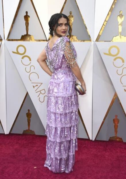 El vestido de Salma Hayek en los Premios Oscar 2018