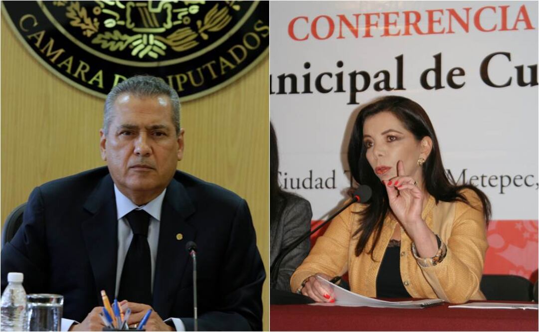 Manlio Fabio Beltrones y Carolina Monroy (Archivo/ EL UNIVERSAL)