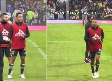 VIDEO: Aficionados del América se burlan de Marco Fabián: "Es agua no chela"