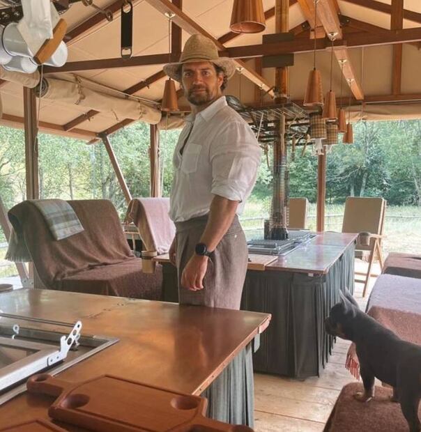 Henry Cavill disfrutando del domingo.