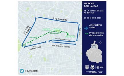 Realizarán operativo en la CDMX por Caminata por la Paz
