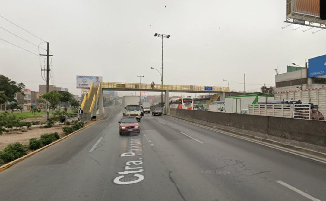 Esta situación ocurrió en el puente peatonal Celima en San Martín de Porres. Foto: Google Maps