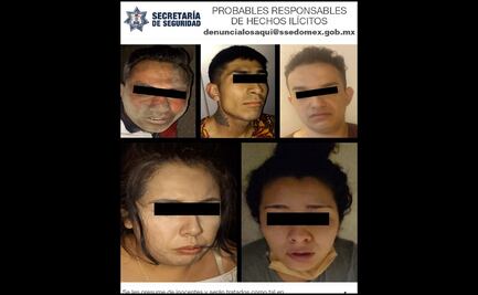 Detienen a 5 presuntos integrantes de una banda dedicada al robo de autos en Ecatepec
