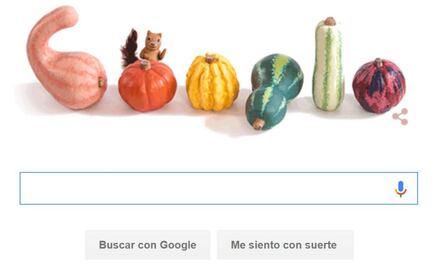 Google recibe el otoño con calabazas